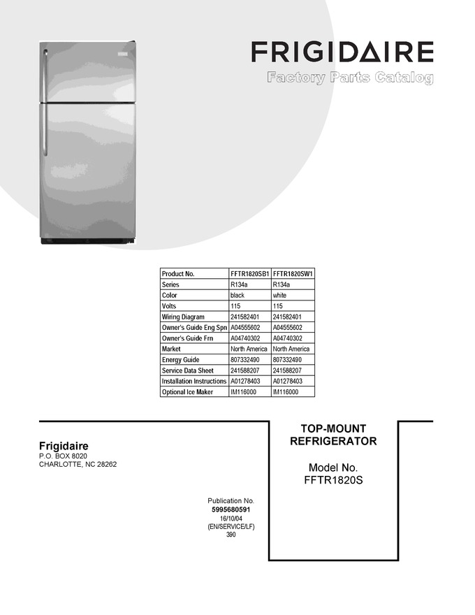 Diagram for FFTR1820SB1