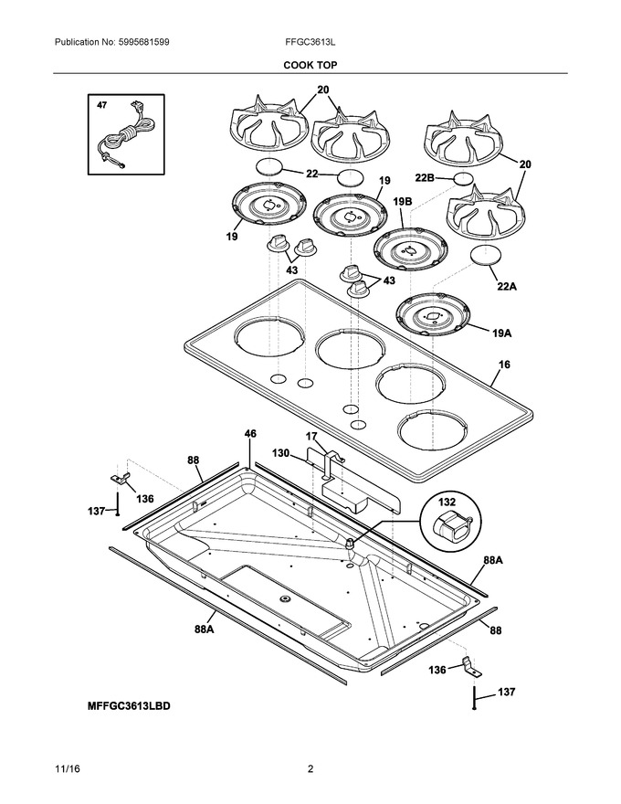 Diagram for FFGC3613LBD