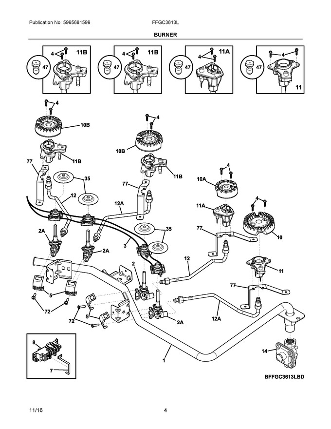 Diagram for FFGC3613LWD