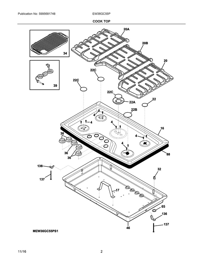 Diagram for EW36GC55PB1