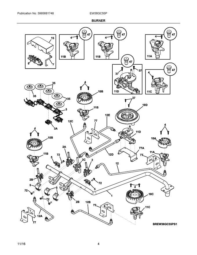 Diagram for EW36GC55PB1