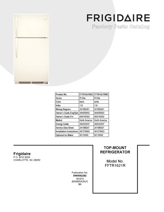 Diagram for FFTR1621RW2