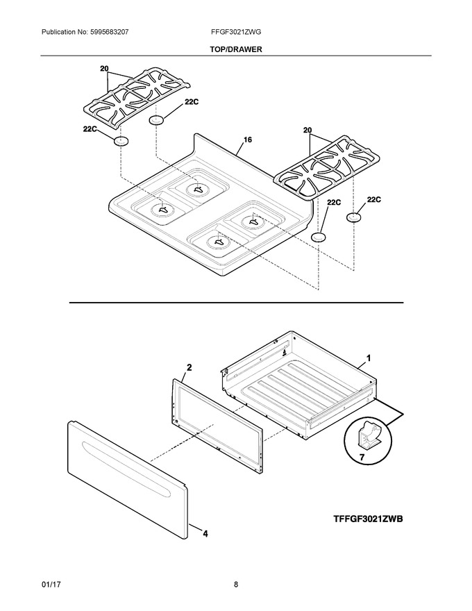 Diagram for FFGF3021ZWG