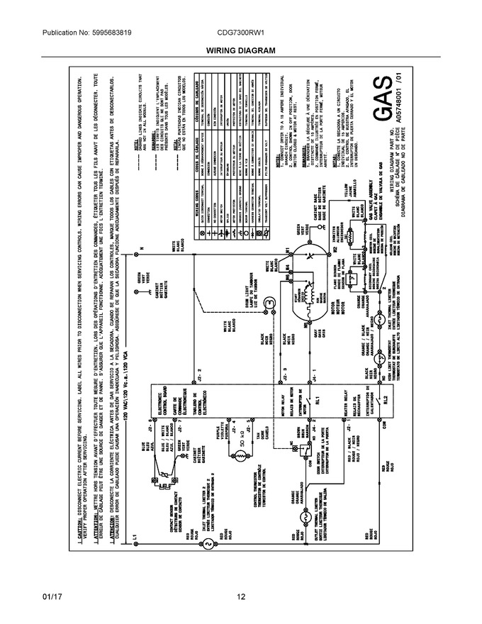 Diagram for CDG7300RW1