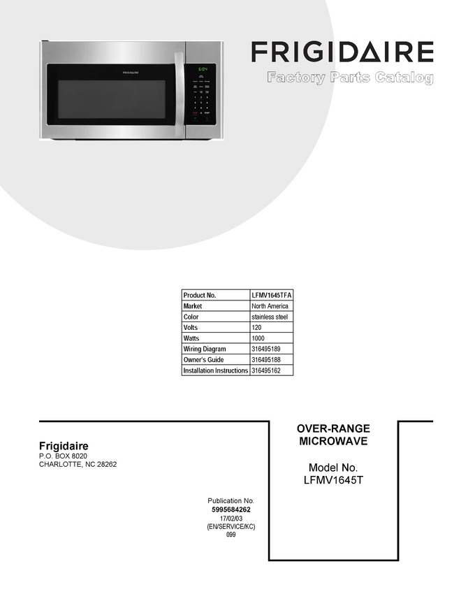 Diagram for LFMV1645TFA
