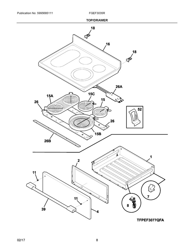 Diagram for FGEF3035RWB