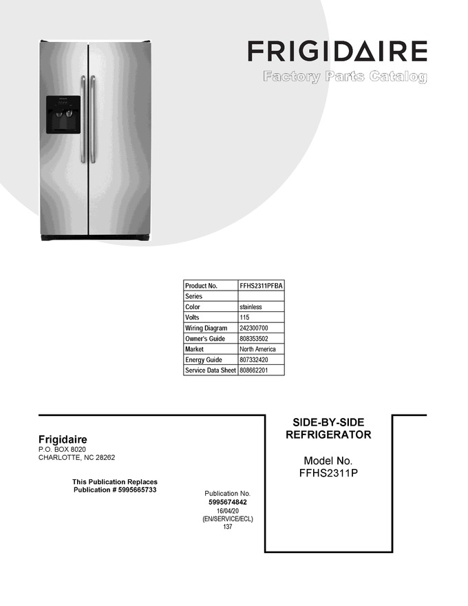 Diagram for FFHS2311PFBA
