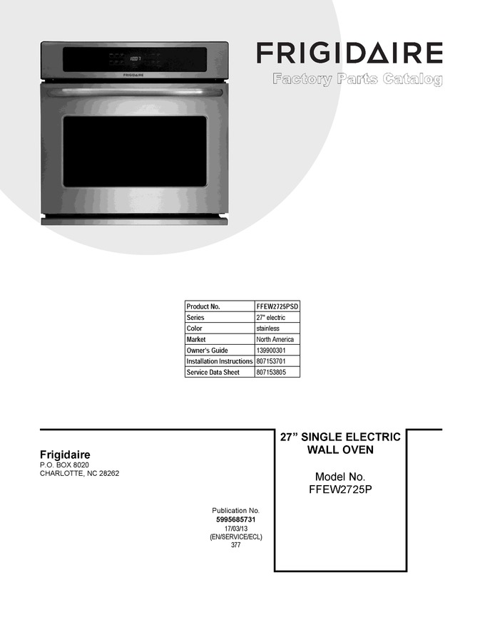 Diagram for FFEW2725PSD