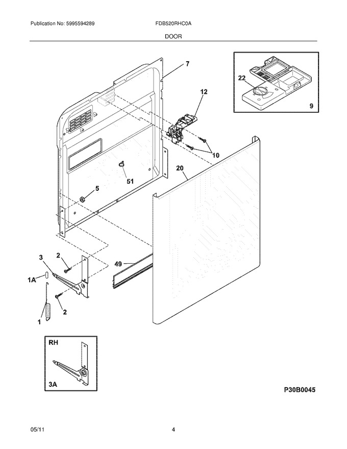 Diagram for FDB520RHC0A