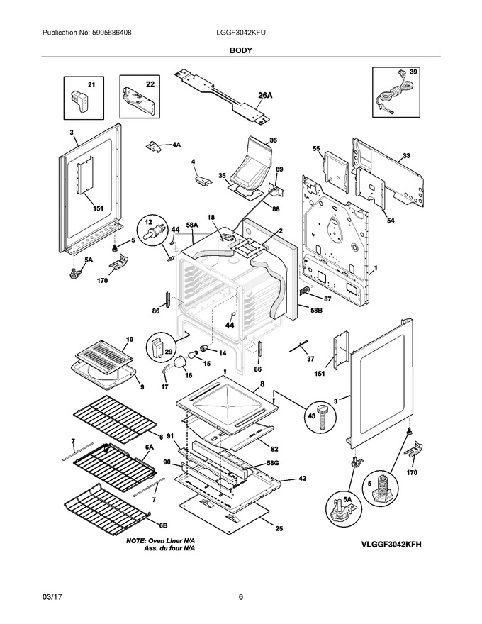 Diagram for LGGF3042KFU