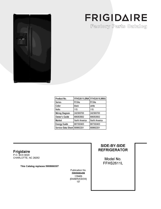 Diagram for FFHS2611LBNA