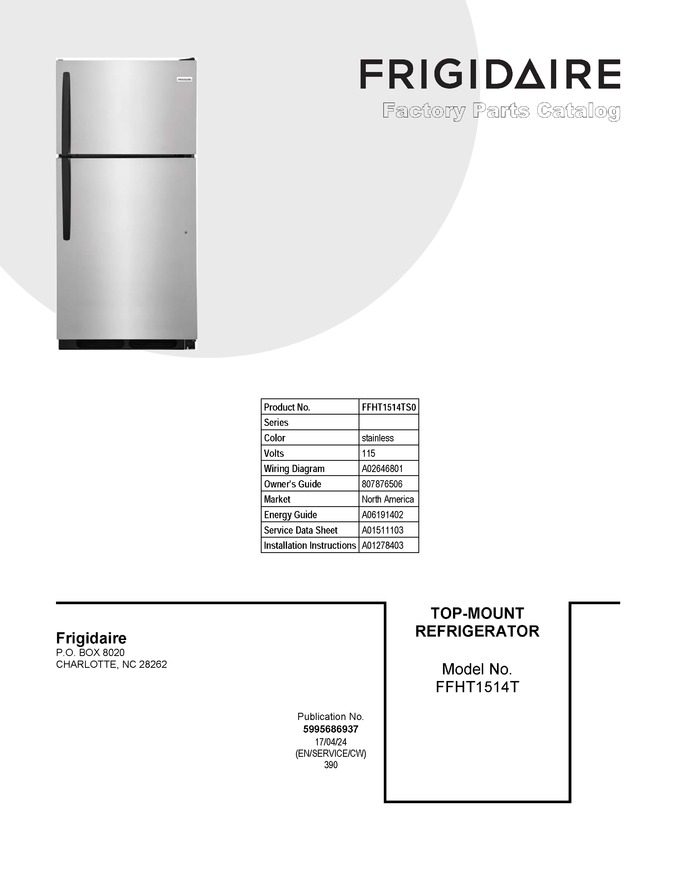Diagram for FFHT1514TS0