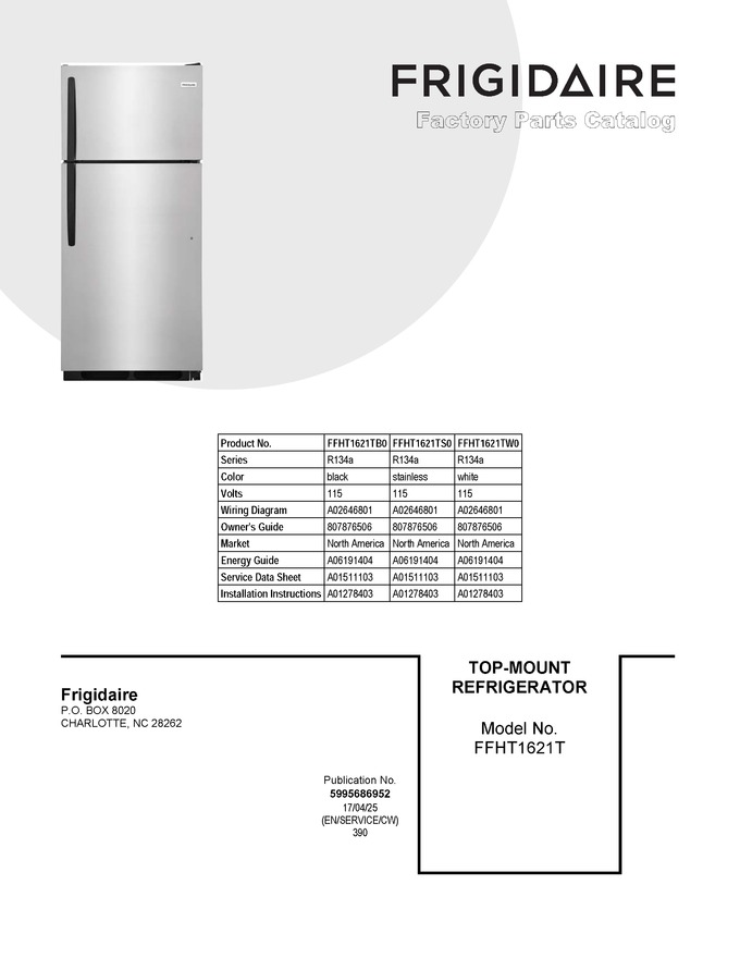 Diagram for FFHT1621TS0