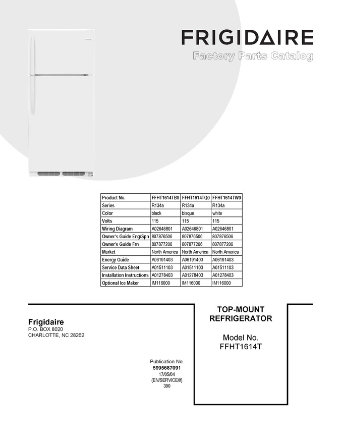 Diagram for FFHT1614TQ0