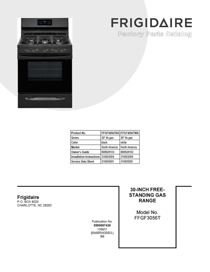 Diagram for FFGF3056TWA