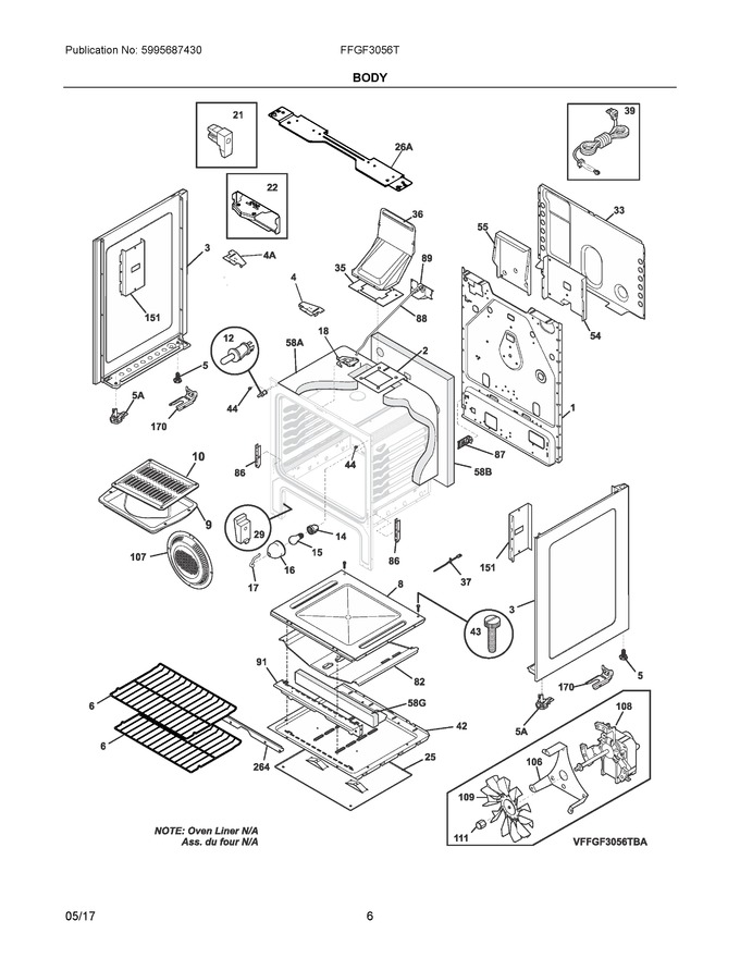 Diagram for FFGF3056TWA