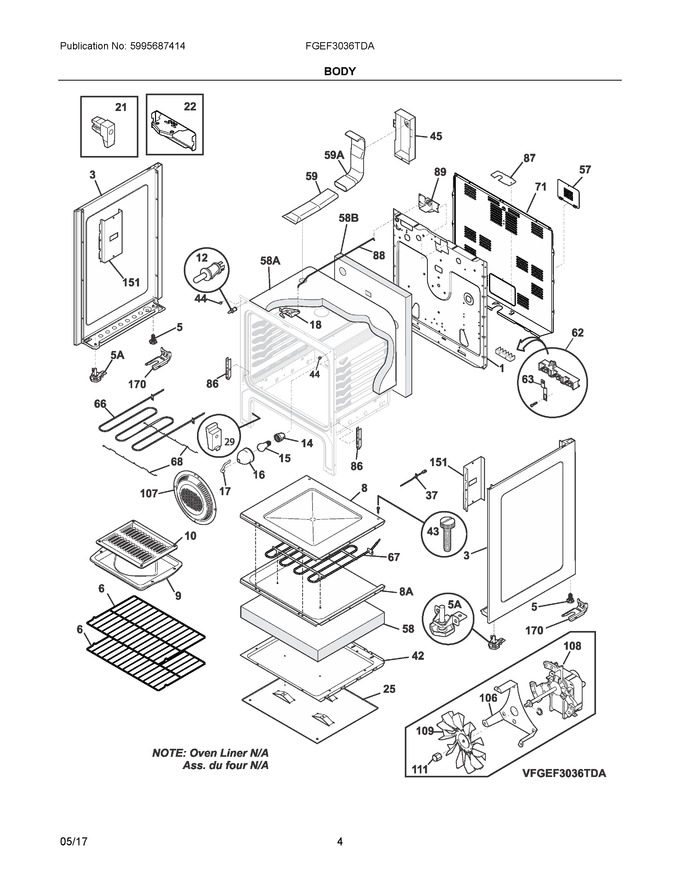 Diagram for FGEF3036TDA