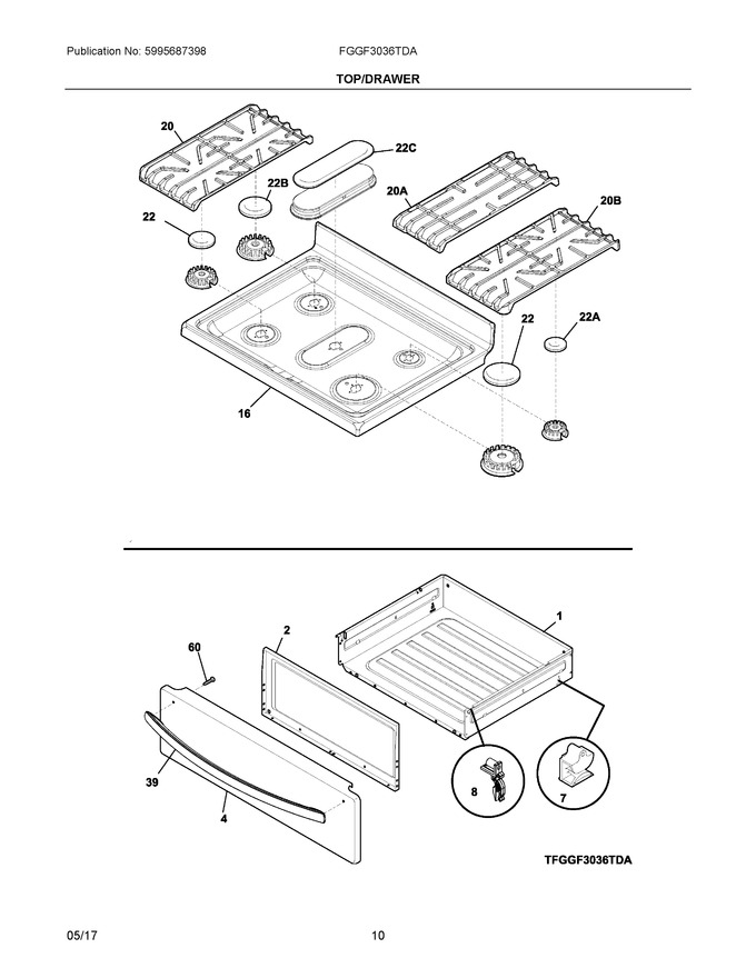Diagram for FGGF3036TDA