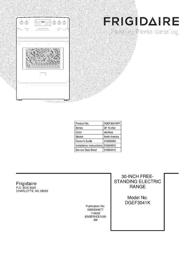 Diagram for DGEF3041KFF
