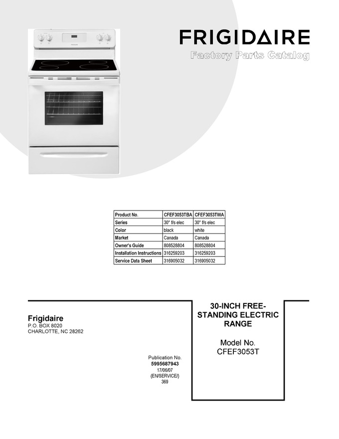 Diagram for CFEF3053TWA