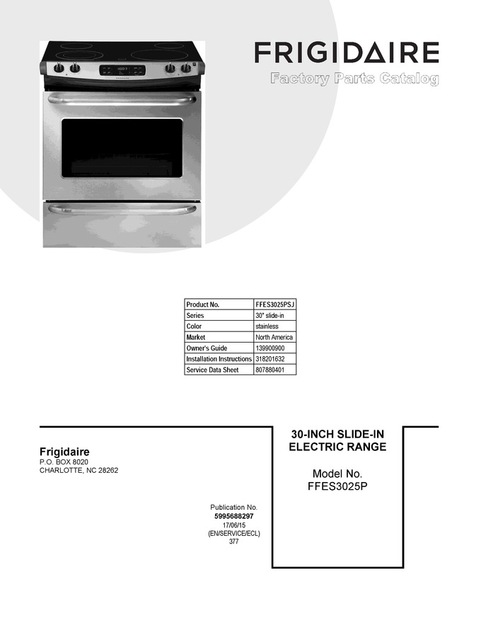 Diagram for FFES3025PSJ