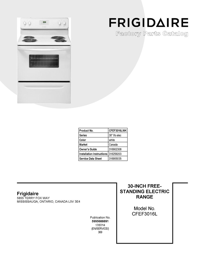 Diagram for CFEF3016LWK