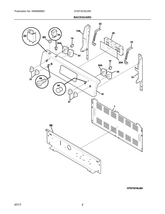 Diagram for CFEF3016LWK