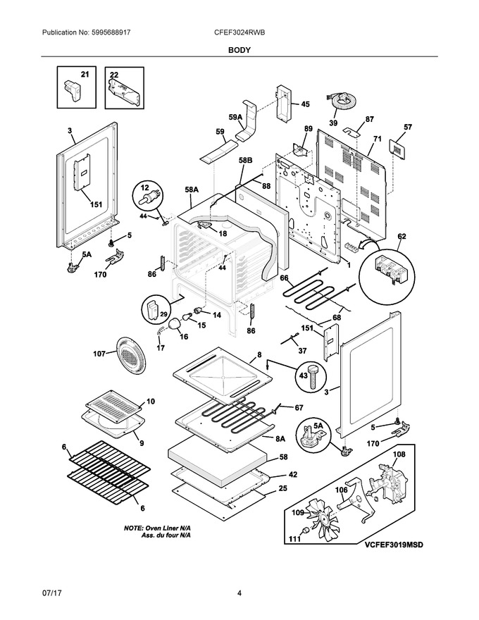 Diagram for CFEF3024RWB