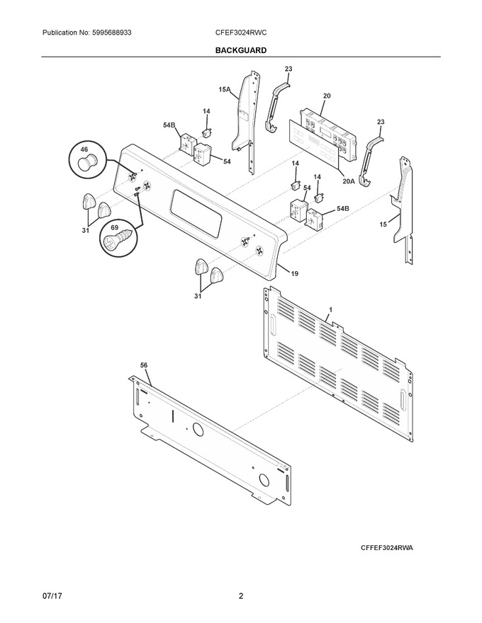 Diagram for CFEF3024RWC