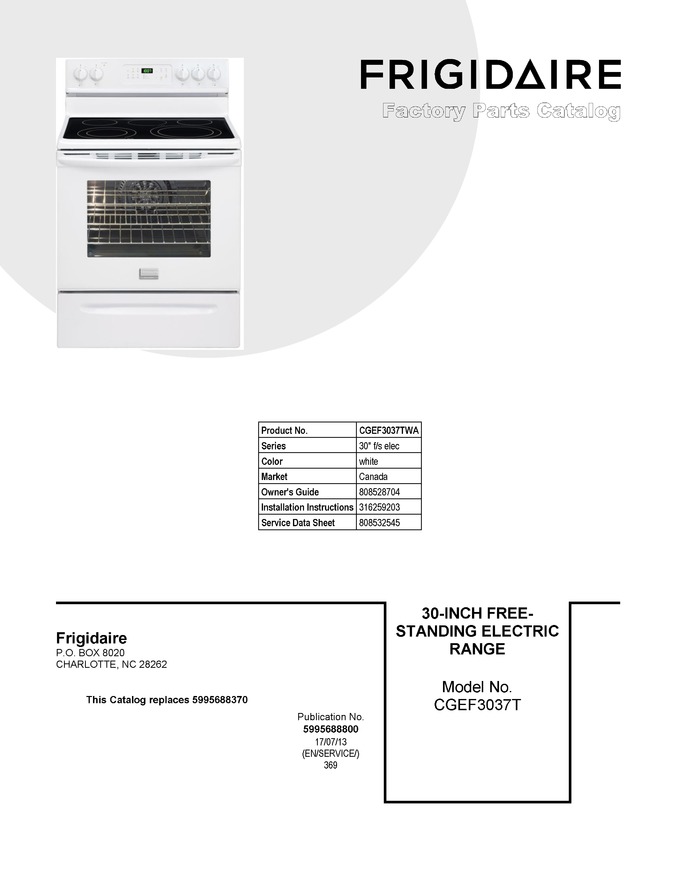 Diagram for CGEF3037TWA