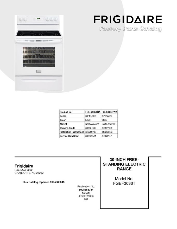 Diagram for FGEF3036TWA