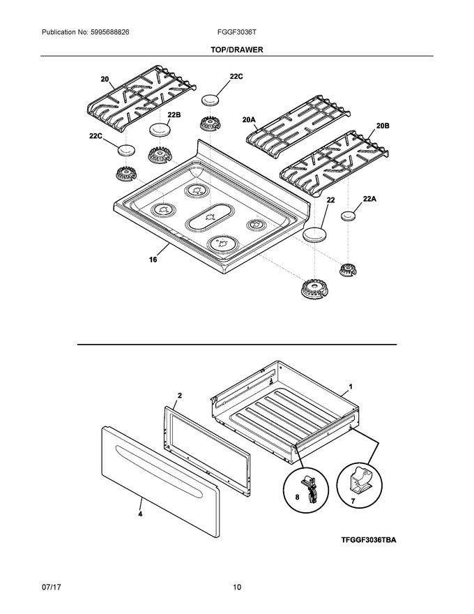 Diagram for FGGF3036TBA