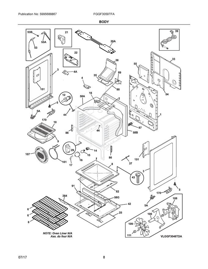 Diagram for FGGF3059TFA