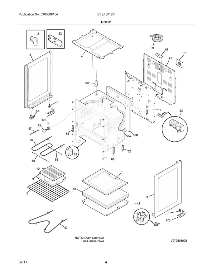 Diagram for CFEF3012PWE