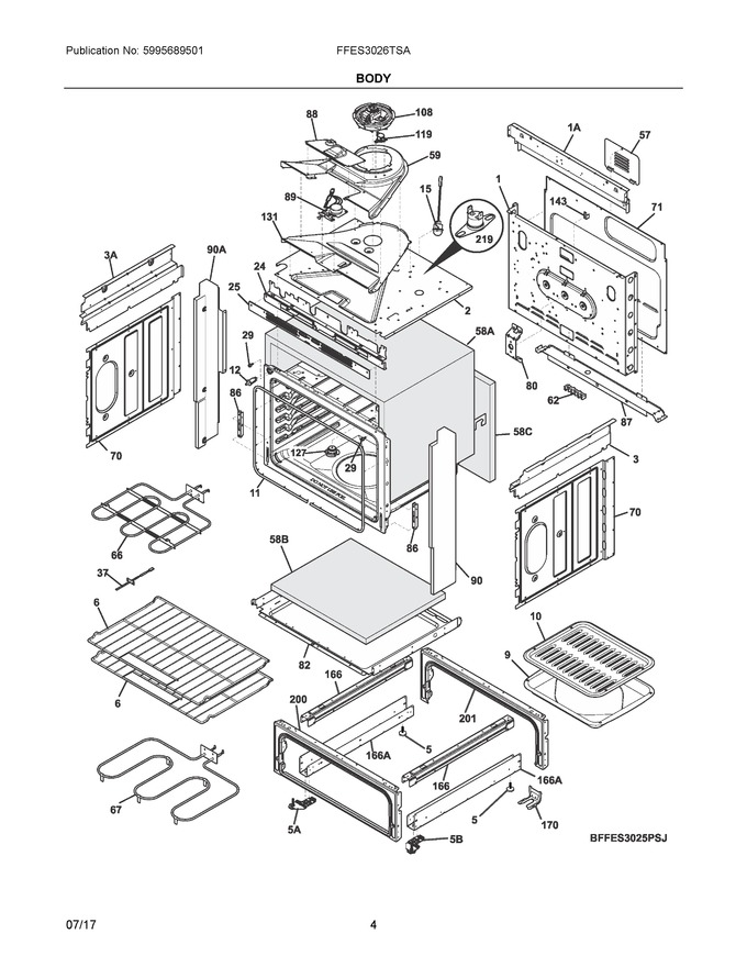 Diagram for FFES3026TSA
