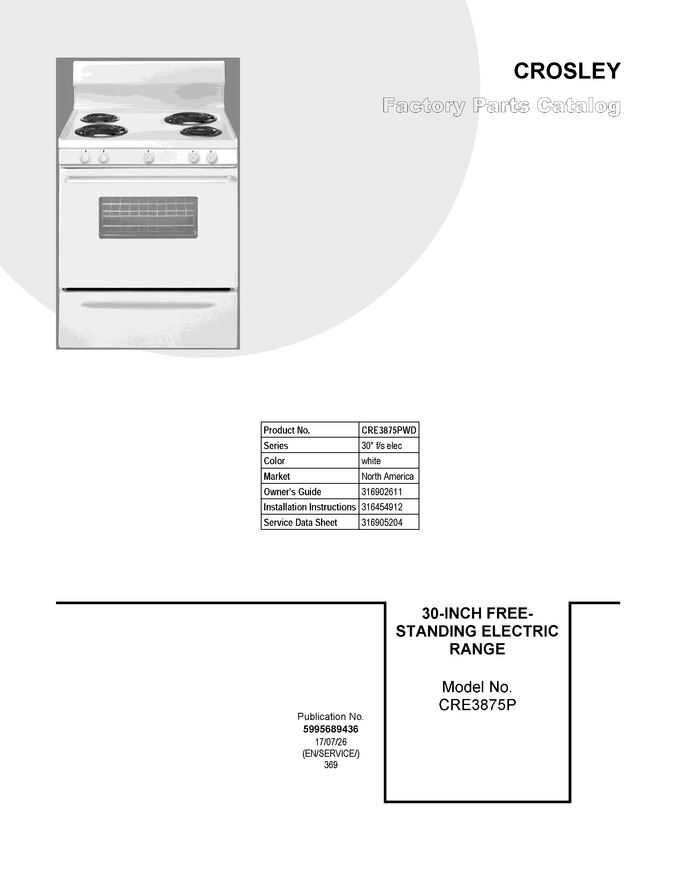 Diagram for CRE3875PWD