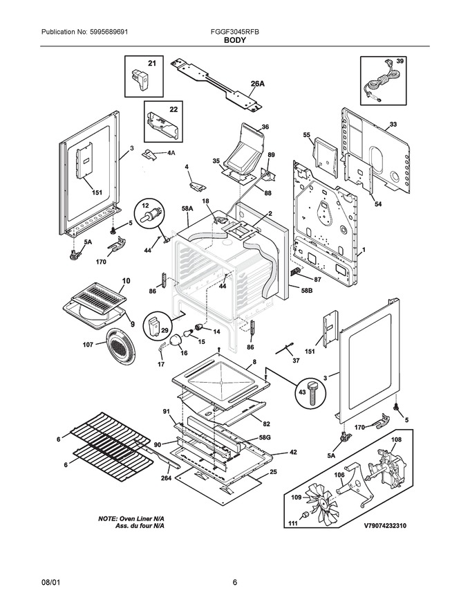 Diagram for FGGF3045RFB