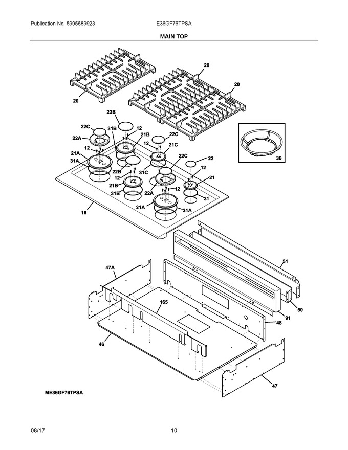 Diagram for E36GF76TPSA