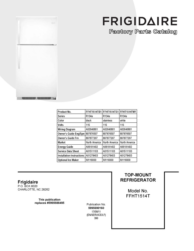 Diagram for FFHT1514TB1