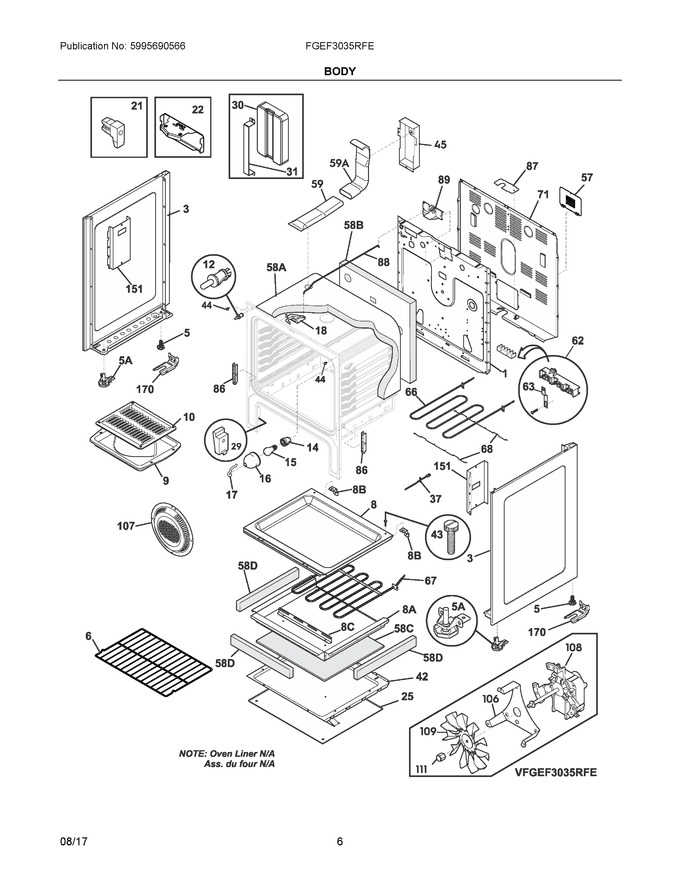Diagram for FGEF3035RFE