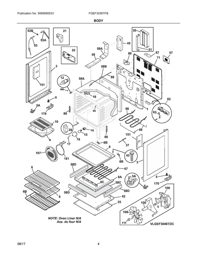Diagram for FGEF3036TFB