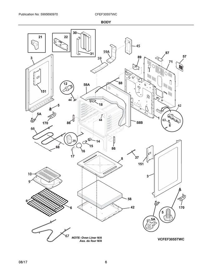 Diagram for CFEF3055TWC
