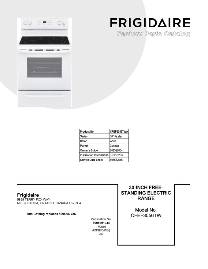 Diagram for CFEF3056TWA