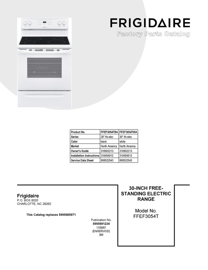 Diagram for FFEF3054TWA