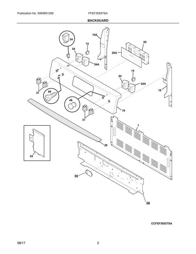 Diagram for FFEF3054TSA
