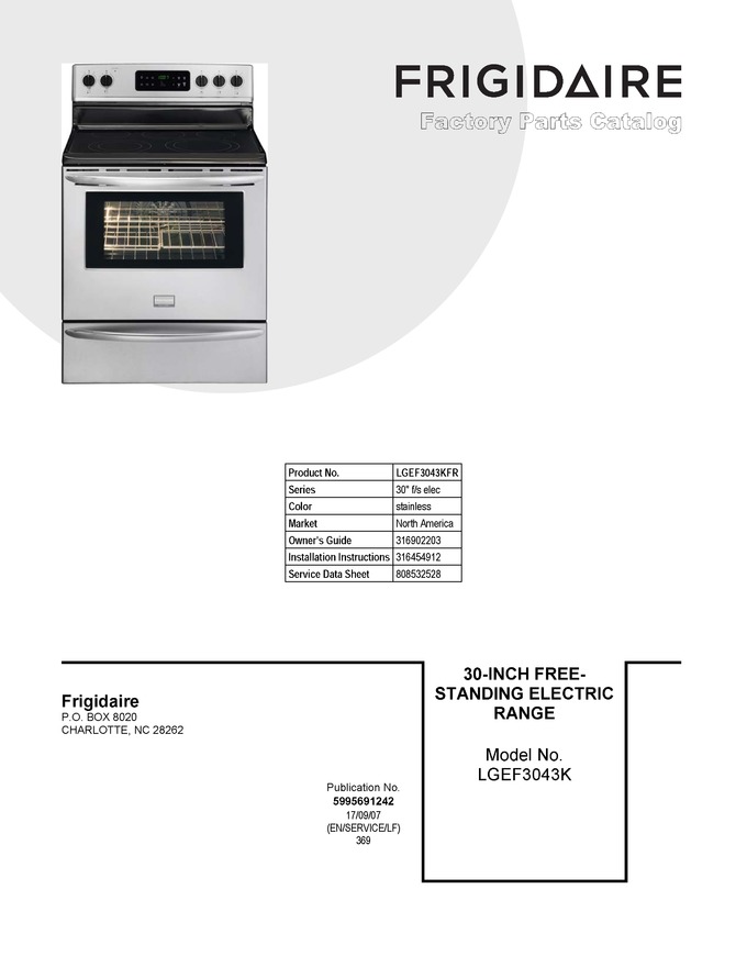 Diagram for LGEF3043KFR