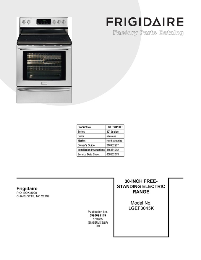 Diagram for LGEF3045KFP