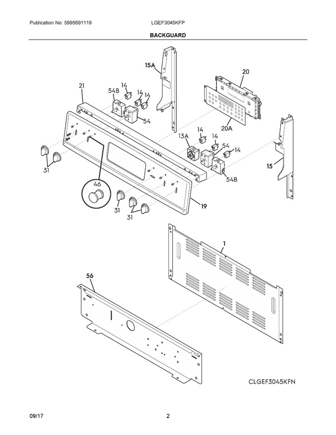 Diagram for LGEF3045KFP