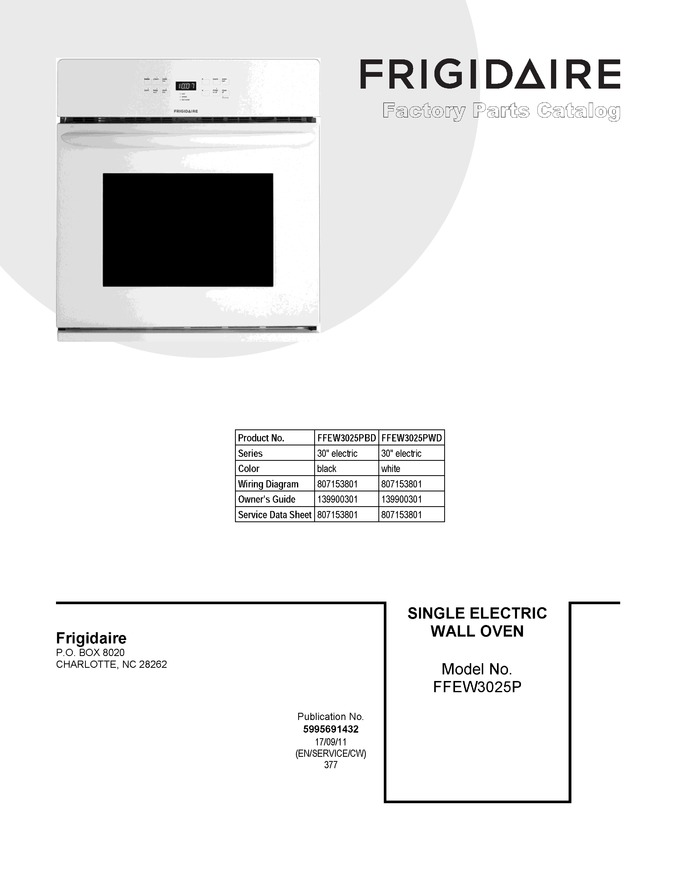 Diagram for FFEW3025PBD
