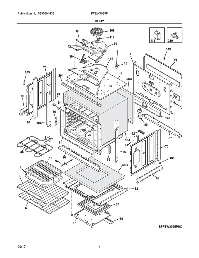 Diagram for FFEW3025PBD